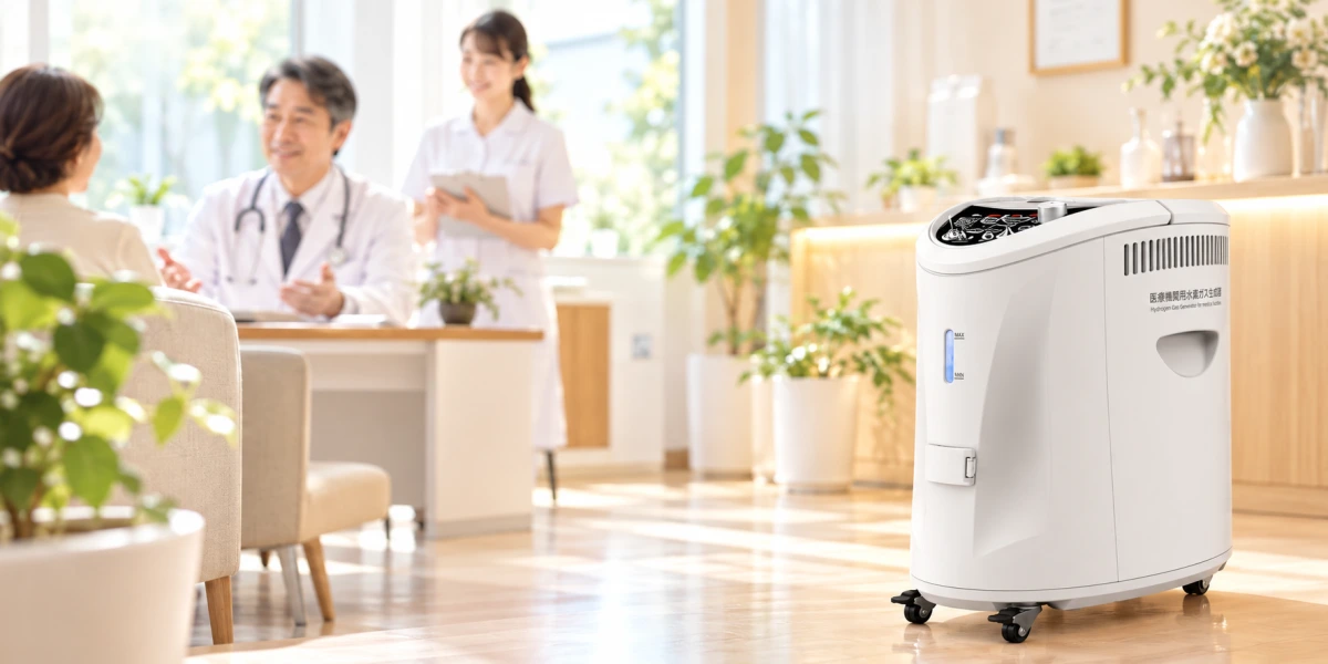 医療機関用に開発された水素吸入器