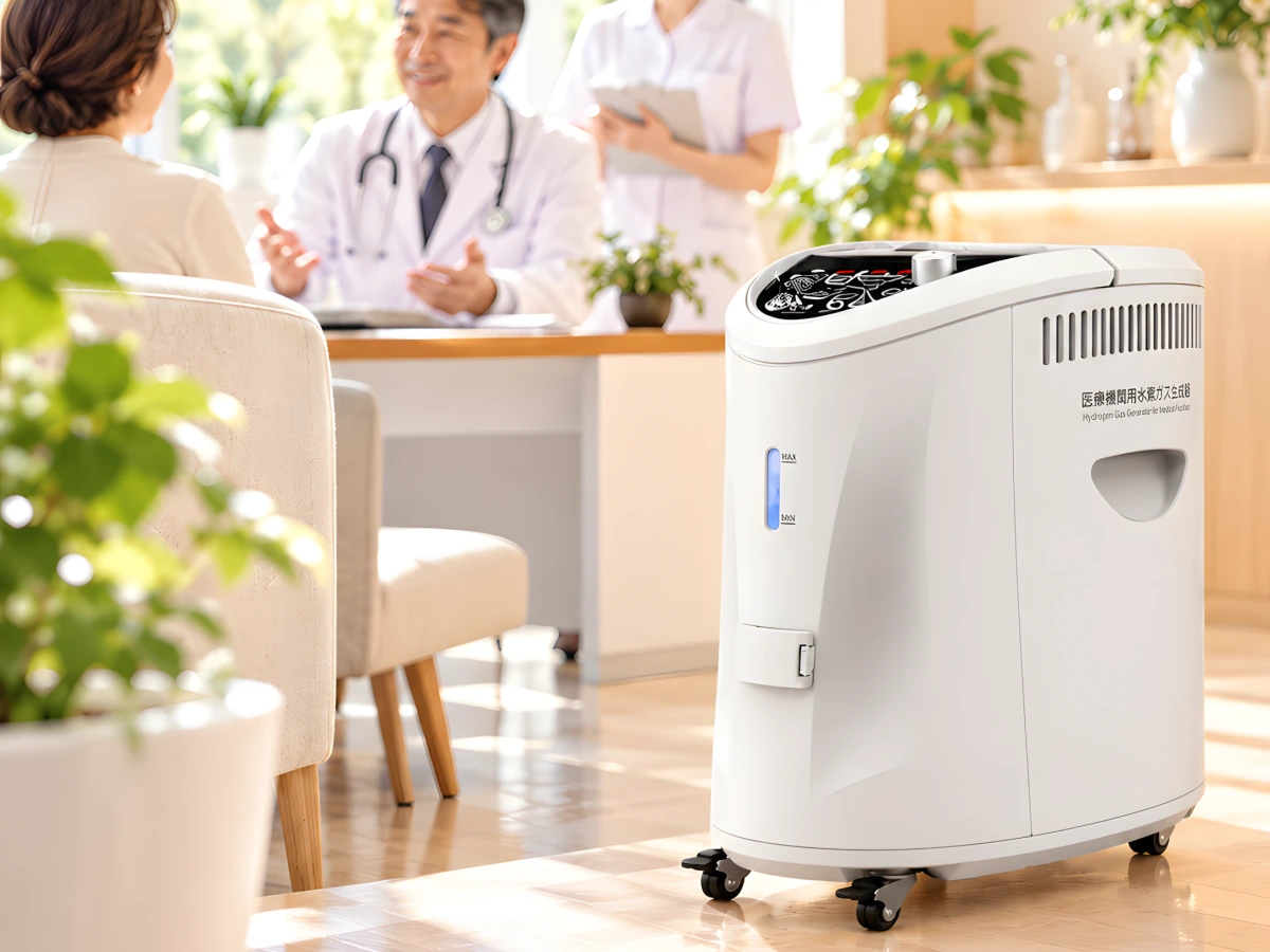 医療機関用に開発された水素吸入器
