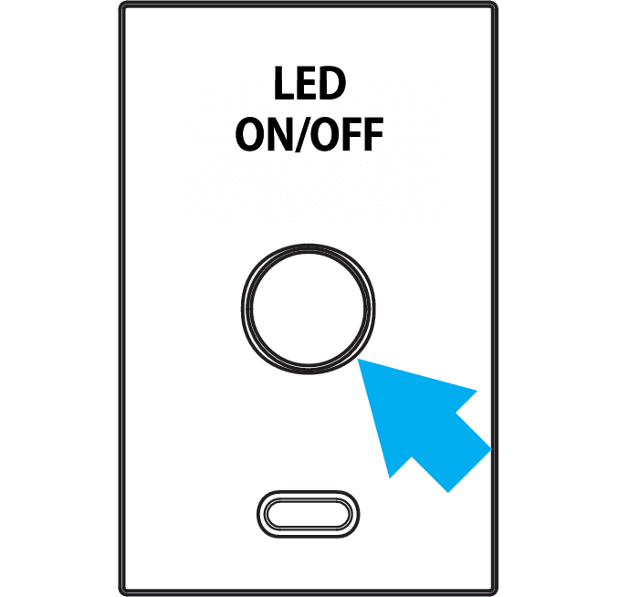 医療機関用水素ガス生成器のLED操作ボタン