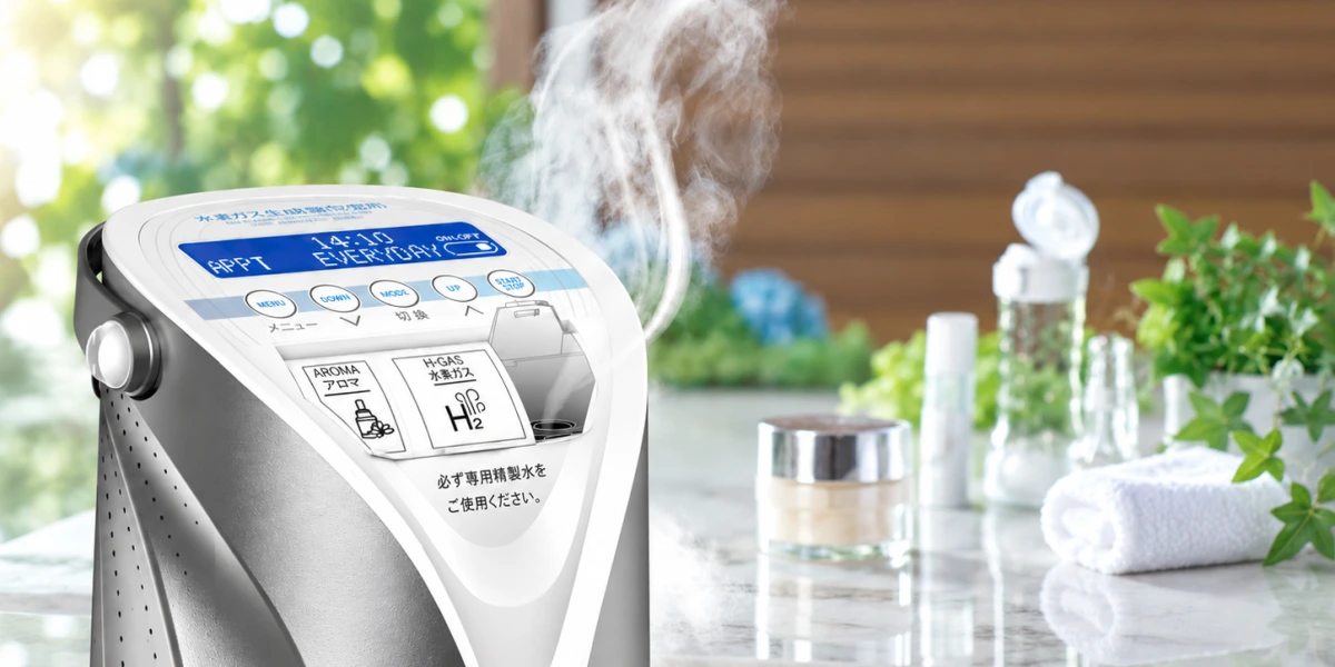 水素ガス吸入と水素ミスト機能を搭載した研究用の水素吸入器