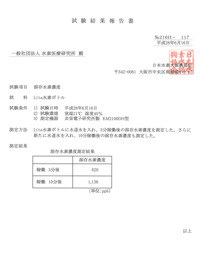 Lita水素ボトルの格安通販｜BAGUS Inc.